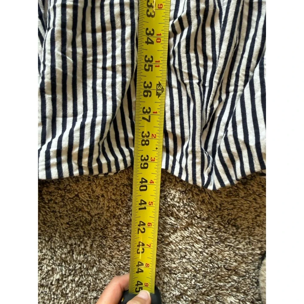 J. Crew crewcuts girls tiered casual sleeveless maxi dress, XL, navy & white